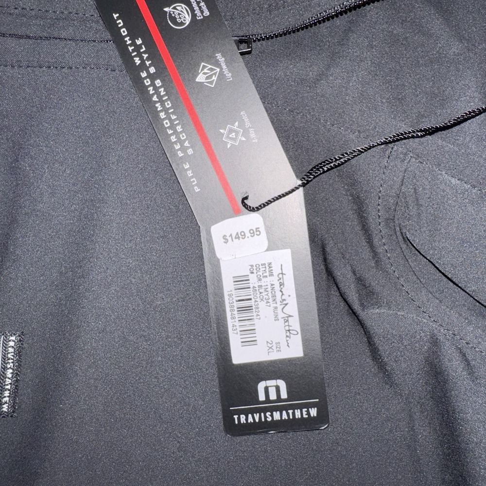 Travis Mathew Men's Ancient Ruins Soft Performance 1/4 Zip Hoodie Size 2XL NWT - Picture 8 of 8